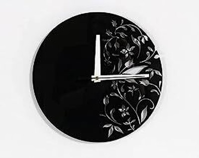 Jobid Venture Analog 28 cm X 28 cm Wall Clock(Black, Without Glass, Standard)