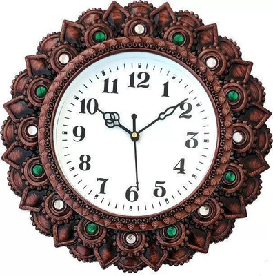 SICORA Analog 26 cm X 26 cm Wall Clock(White, With Glass, Standard)