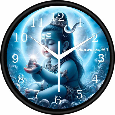 pari enterprises Analog 25 cm X 25 cm Wall Clock(Multicolor, With Glass, Standard)
