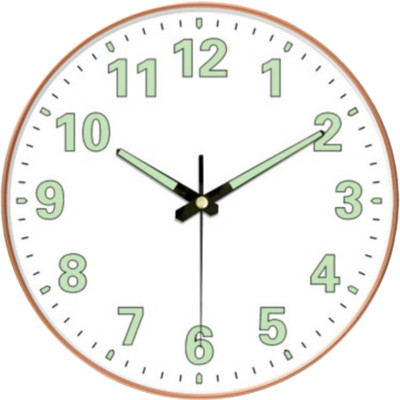 Star Work Analog 29.5 cm X 29.5 cm Wall Clock(White, With Glass, Standard)