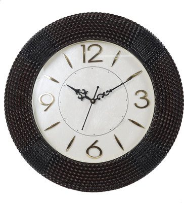 Sigaram Analog 41 cm X 41 cm Wall Clock(Pink, With Glass, Standard)