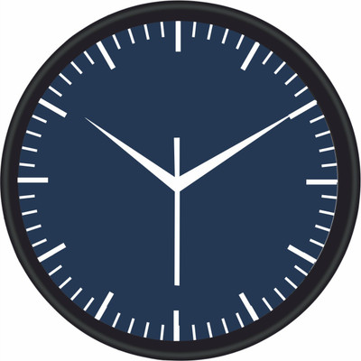 Vimsa Creation Analog 26 cm X 26 cm Wall Clock(Black, With Glass, Standard)