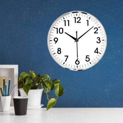 Handicraft Analog 30 cm X 30 cm Wall Clock(Silver, Without Glass, Standard)
