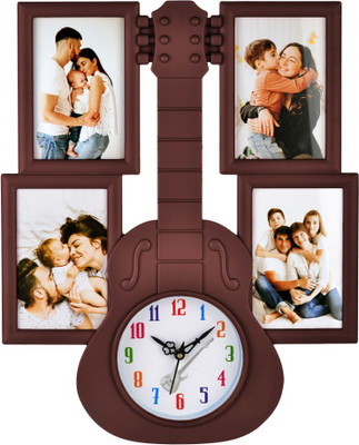 HorseHead Analog 43.5 cm X 35.5 cm Wall Clock(Brown, With Glass, Standard)