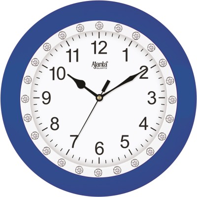 AJANTA Analog 25 cm X 25 cm Wall Clock(Blue, With Glass, Standard)