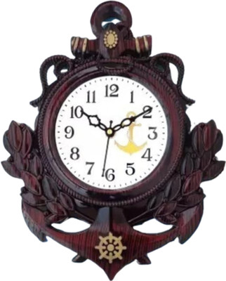 vinod creation Analog 30 cm X 24 cm Wall Clock(Multicolor, With Glass, Standard)