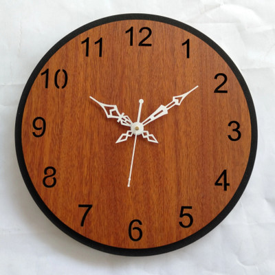 TEJANICREATION Analog 32 cm X 32 cm Wall Clock(Multicolor, Without Glass, Standard)