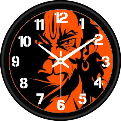 Harmoso Analog 25 cm X 25 cm Wall Clock(Black, With Glass, Standard)