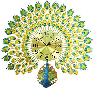 RV Mart Analog 66 cm X 66 cm Wall Clock(Multicolor, Without Glass, Standard)