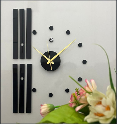 Quicktime Analog 52 cm X 38 cm Wall Clock(Black, Without Glass, Standard)
