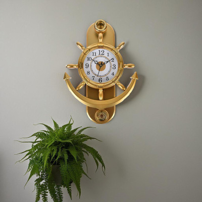 GOT Dreams Analog 38 cm X 28 cm Wall Clock(Multicolor, With Glass, Pendulum)