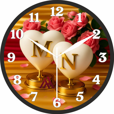 Aashish.Enterprises Analog 25 cm X 25 cm Wall Clock(Multicolor, With Glass, Standard)