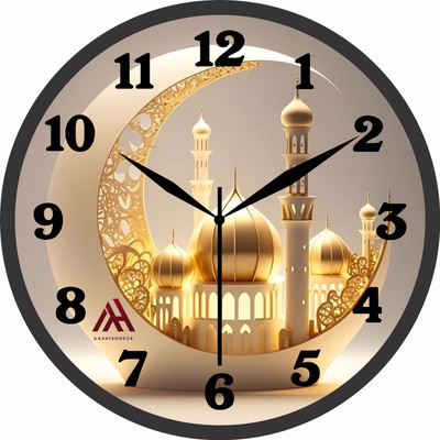 Aashish.Enterprises Analog 25 cm X 25 cm Wall Clock(Multicolor, With Glass, Standard)