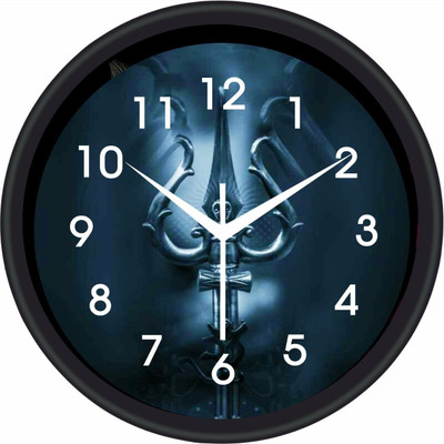 Vimsa Creation Analog 26 cm X 26 cm Wall Clock(Black, With Glass, Standard)