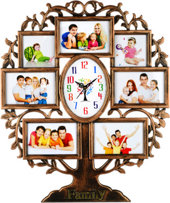 Micacchi Analog 58 cm X 48 cm Wall Clock(Multicolor, With Glass, Standard)