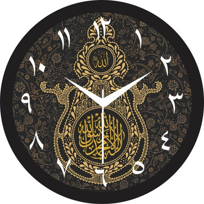 Raavi Creation Analog 10 cm X 16 cm Wall Clock(Multicolor, With Glass, Standard)