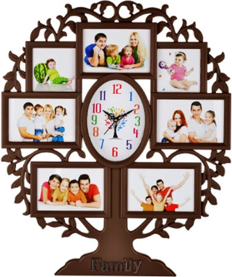 HorseHead Analog 58 cm X 48 cm Wall Clock(Brown, With Glass, Standard)