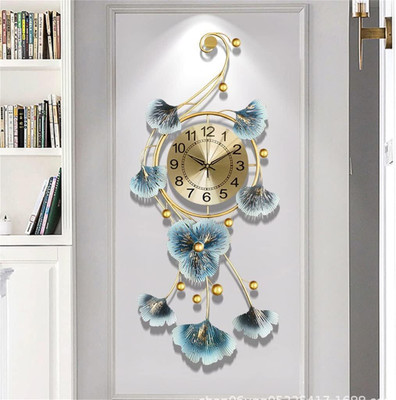 LuxeLookz Analog 41 cm X 83 cm Wall Clock(Multicolor, Without Glass, Standard)