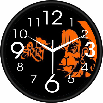 Raavi Creation Analog 15 cm X 16 cm Wall Clock(Multicolor, With Glass, Standard)