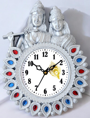 Skylanders Analog 30 cm X 22 cm Wall Clock(Silver, With Glass, Standard)