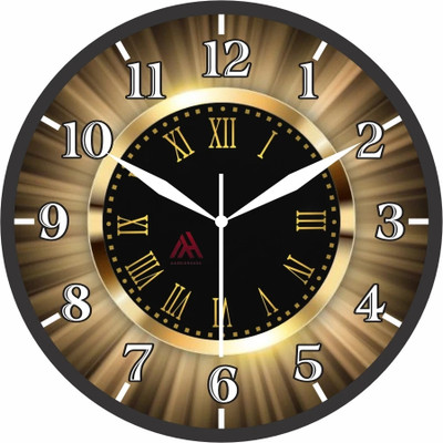 Aashish.Enterprises Analog 25 cm X 25 cm Wall Clock(Multicolor, With Glass, Standard)