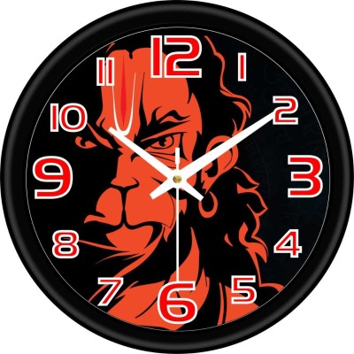 Lavkush Enterprises Analog 25 cm X 25 cm Wall Clock(Black, With Glass, Standard)