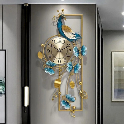 Amhomedecor Analog 121 cm X 55 cm Wall Clock(Multicolor, Without Glass, Standard)