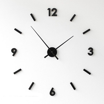 FASTQT Analog 70 cm X 70 cm Wall Clock(Black, Without Glass, DIY Clocks)