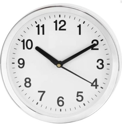 Shree Shyam Analog-Digital 25 cm X 25 cm Wall Clock(White, With Glass, Standard)