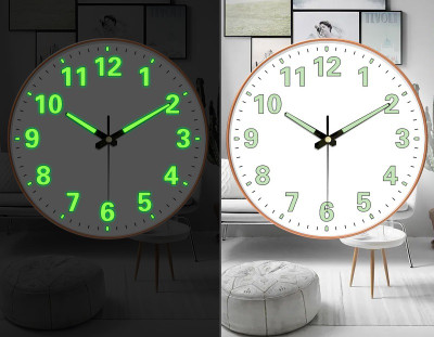 Prefact Analog 30 cm X 30 cm Wall Clock(White, With Glass, Standard)