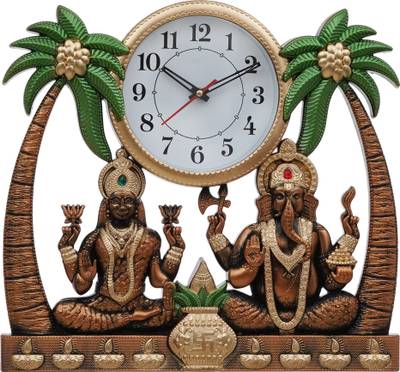 CW Crafts World Analog 30.5 cm X 36 cm Wall Clock