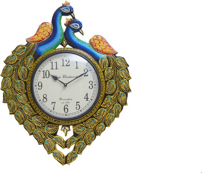 royal craft palace Analog 60 cm X 46 cm Wall Clock(Multicolor, With Glass, Standard)