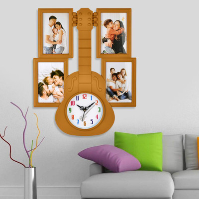 HorseHead Analog 43.5 cm X 35.5 cm Wall Clock(Beige, With Glass, Standard)