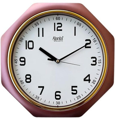 AJANTA Analog 25 cm X 25 cm Wall Clock(Brown, With Glass, Standard)