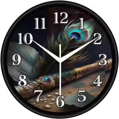Aashish.Enterprises Analog 20 cm X 20 cm Wall Clock(Multicolor, With Glass, Standard)