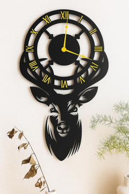 ADFUSION Analog 18 cm X 18 cm Wall Clock(Black, Without Glass, Standard)