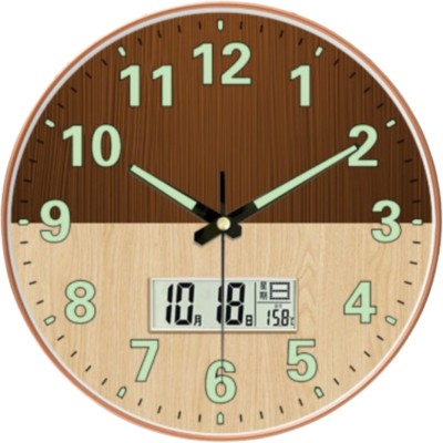 MT BROTHERS Digital 29.5 cm X 29.5 cm Wall Clock(Yellow, Multicolor, With Glass, Standard)