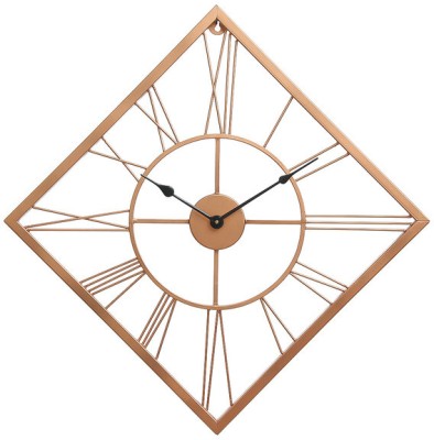 PK Fashions Analog 65 cm X 65 cm Wall Clock(Gold, Without Glass, Standard)