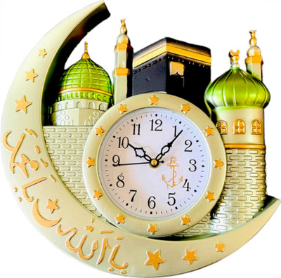 SUJ Analog 23 cm X 23 cm Wall Clock(Multicolor, With Glass, Standard)