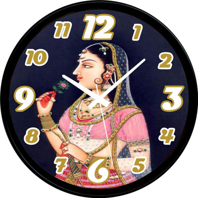 mmrymakerz Analog 16 cm X 16 cm Wall Clock(Grey, With Glass, Standard)