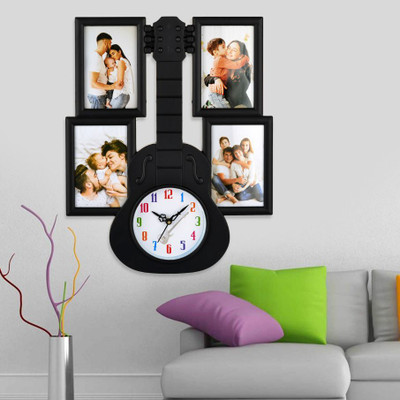 HorseHead Analog 43.5 cm X 35.5 cm Wall Clock(Black, With Glass, Standard)