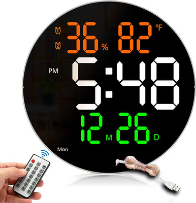 Touchcart Digital Multicolor Clock