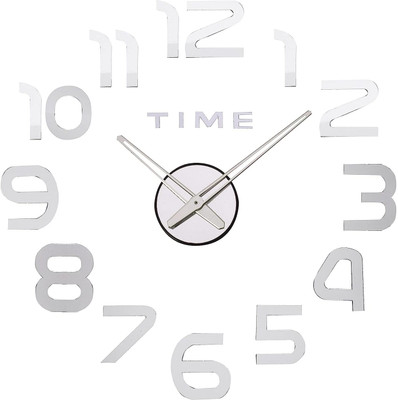 OZZI crafts Analog 70 cm X 70 cm Wall Clock(Silver, Without Glass, DIY Clocks)