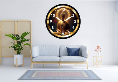 Aashish.Enterprises Analog 25 cm X 25 cm Wall Clock(Grey, With Glass, Standard)