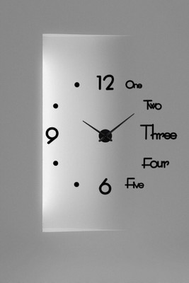 Rudra Analog 60 cm X 60 cm Wall Clock(Black, Without Glass, DIY Clocks)