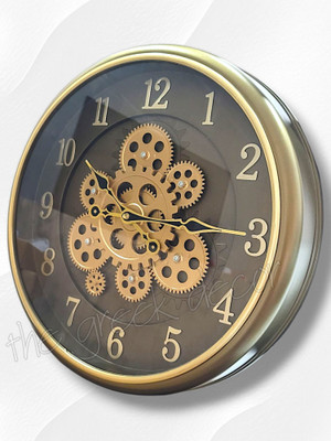 THEGREEKDECOR Analog 38 cm X 38 cm Wall Clock(Multicolor, Without Glass, Standard)