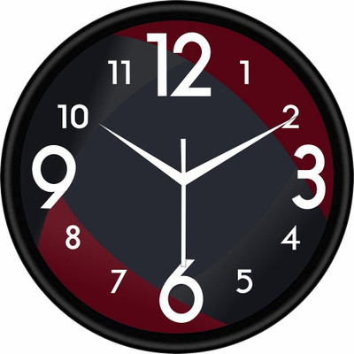 Raavi Creation Analog 10 cm X 16 cm Wall Clock(Multicolor, With Glass, Standard)