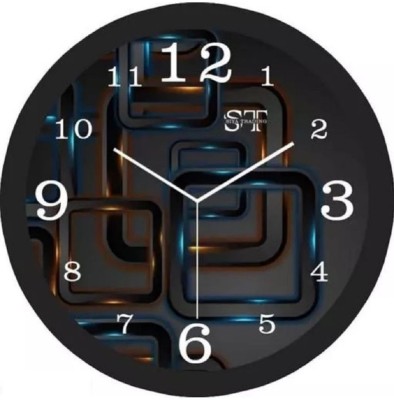 pari enterprises Analog 25 cm X 25 cm Wall Clock(Multicolor, With Glass, Standard)