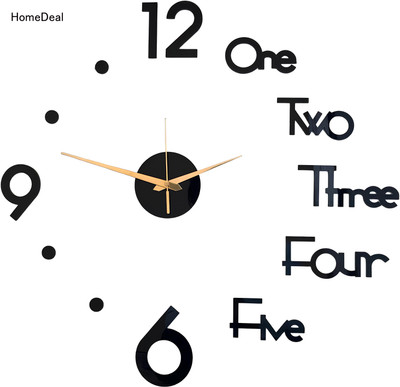 Quicktime Analog 70 cm X 70 cm Wall Clock(Black, Without Glass, DIY Clocks)