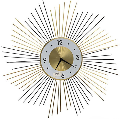 Lambent Analog 55 cm X 20 cm Wall Clock(Multicolor, With Glass, Standard)
